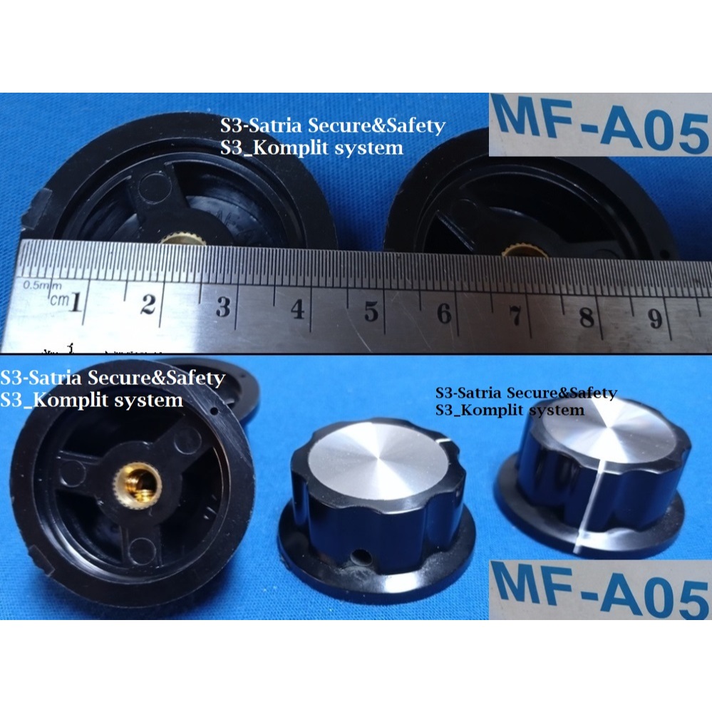 A 05 tutup 45mm MF A05 Knop Potensio Blimbing 4.5cm 4.5 cm 45 mm putar belimbing Knob Baut kenop Mon