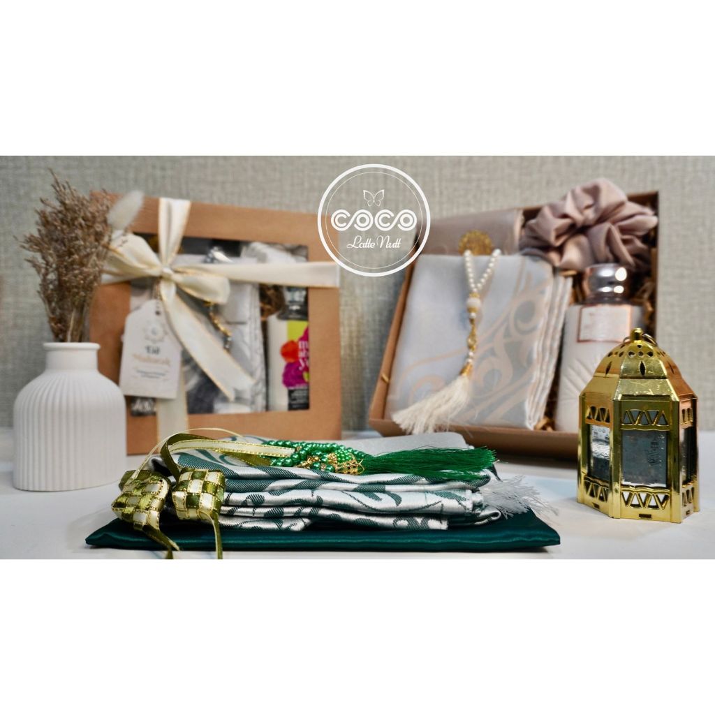 Gift set sajadah / Sajadah premium ekslusif / Hampers Sajadah / sajadah Travel / Sajadah premium / H