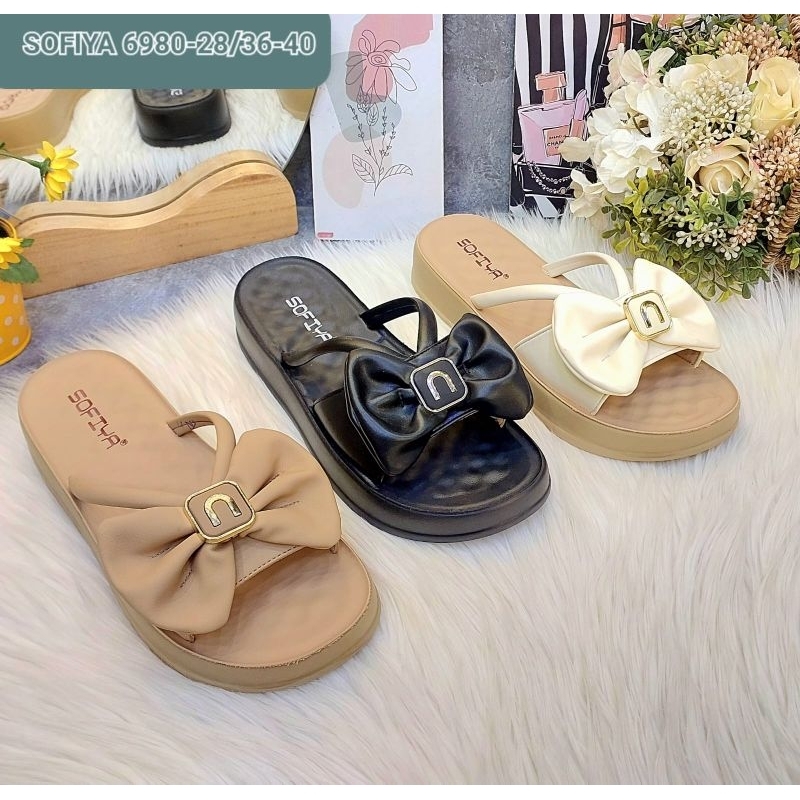 Sandal Wedges Sofiya 6980-28 pita puff