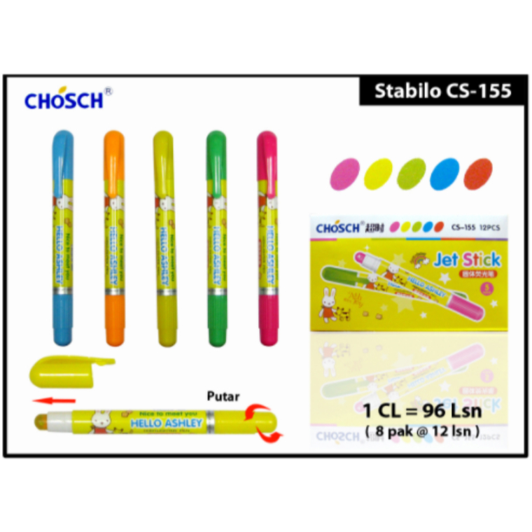 

Chosch Highlighter Stabilo Jelly Highlighter - Stabilo Jelly 12 Pcs Original