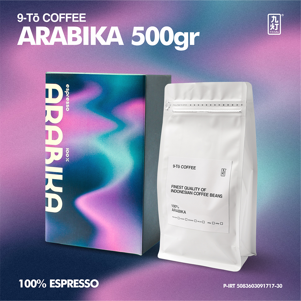 

9-To Coffee Pure Arabika Gold 100% Arabika 500gr Biji Kopi Indonesia
