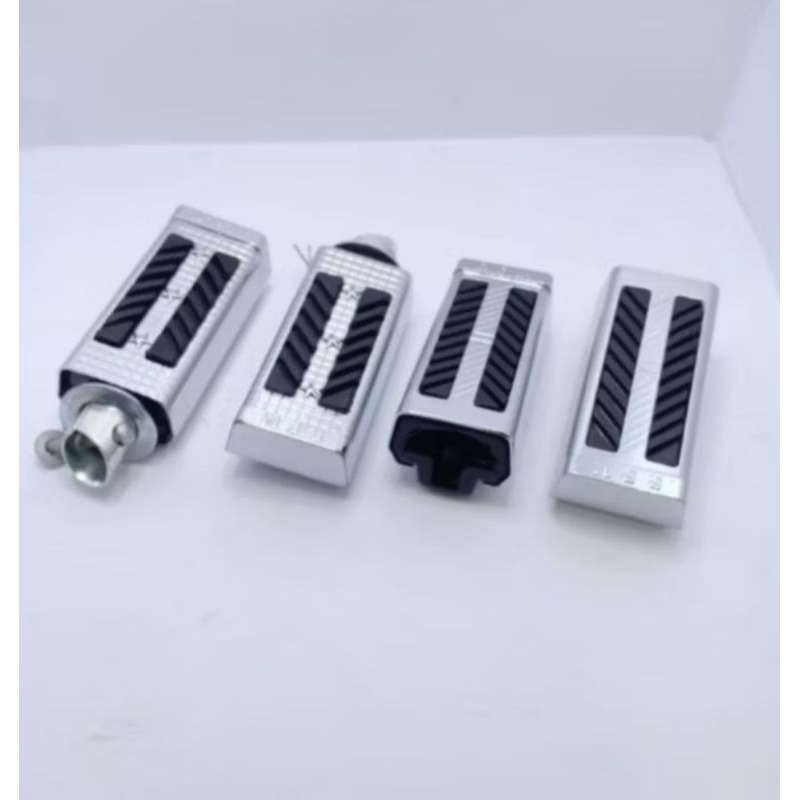Foot step besi depan belakang chrom pijakan kaki depan belakang motor universal