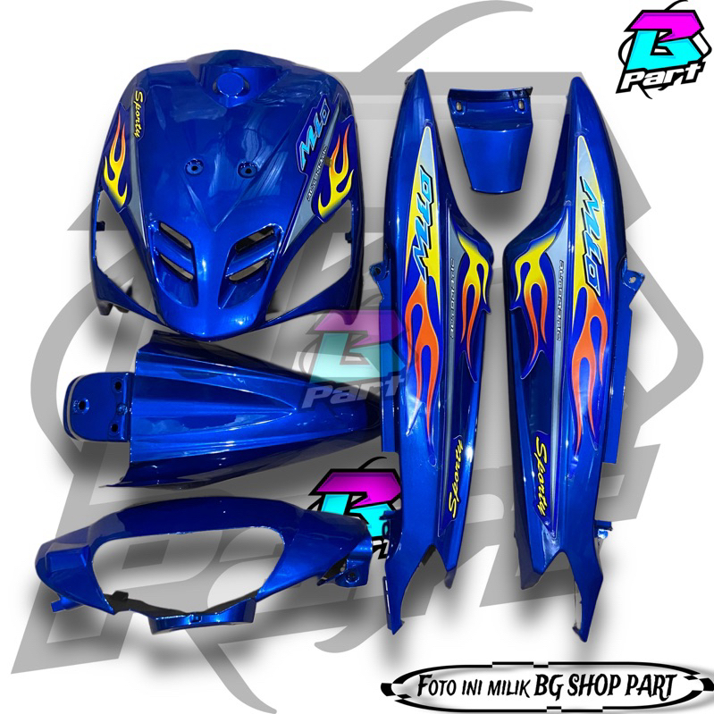 Body Mio Sporty Full Set 2006 Biru Body Halus Mio Sporty Mio Lama