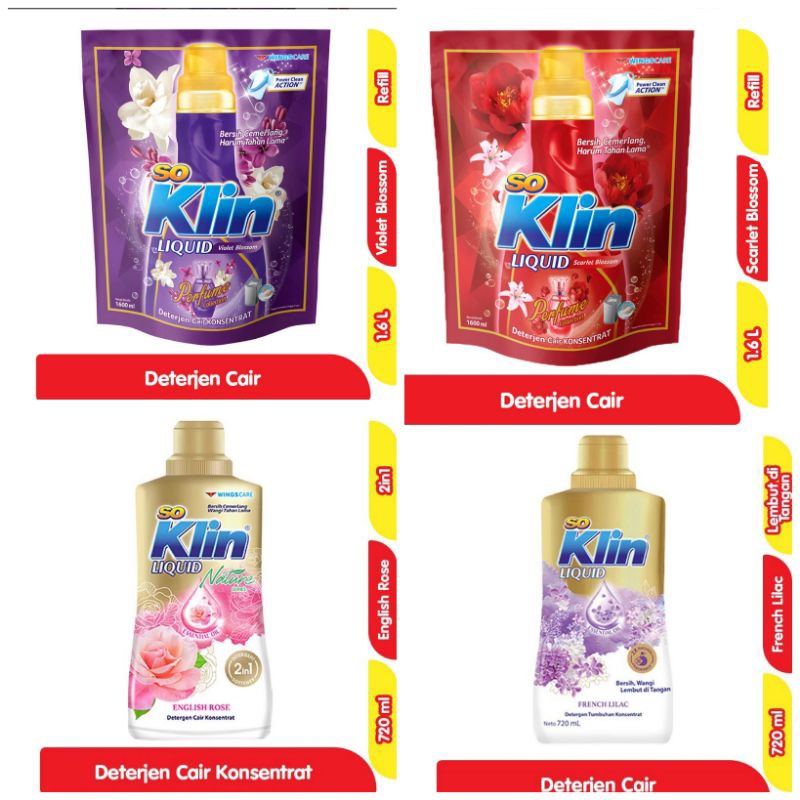 Soklin Cair 1600ml Soklin Deterjen Cair So klin Cair Termurah