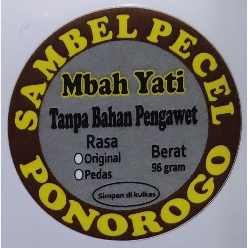 

Sambel Pecel Mbah Yati Ponorogo