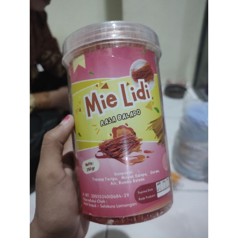 

Mie Lidi Rasa Balado Toples 250g