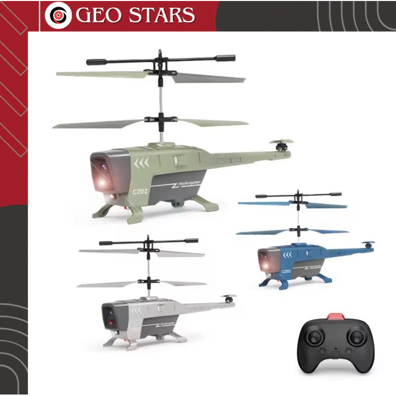 RC Helicopter - Drone 3.5 ch Black ant CZ02 CX068 sensor anti tabrak Altitude Hold Remote Control He