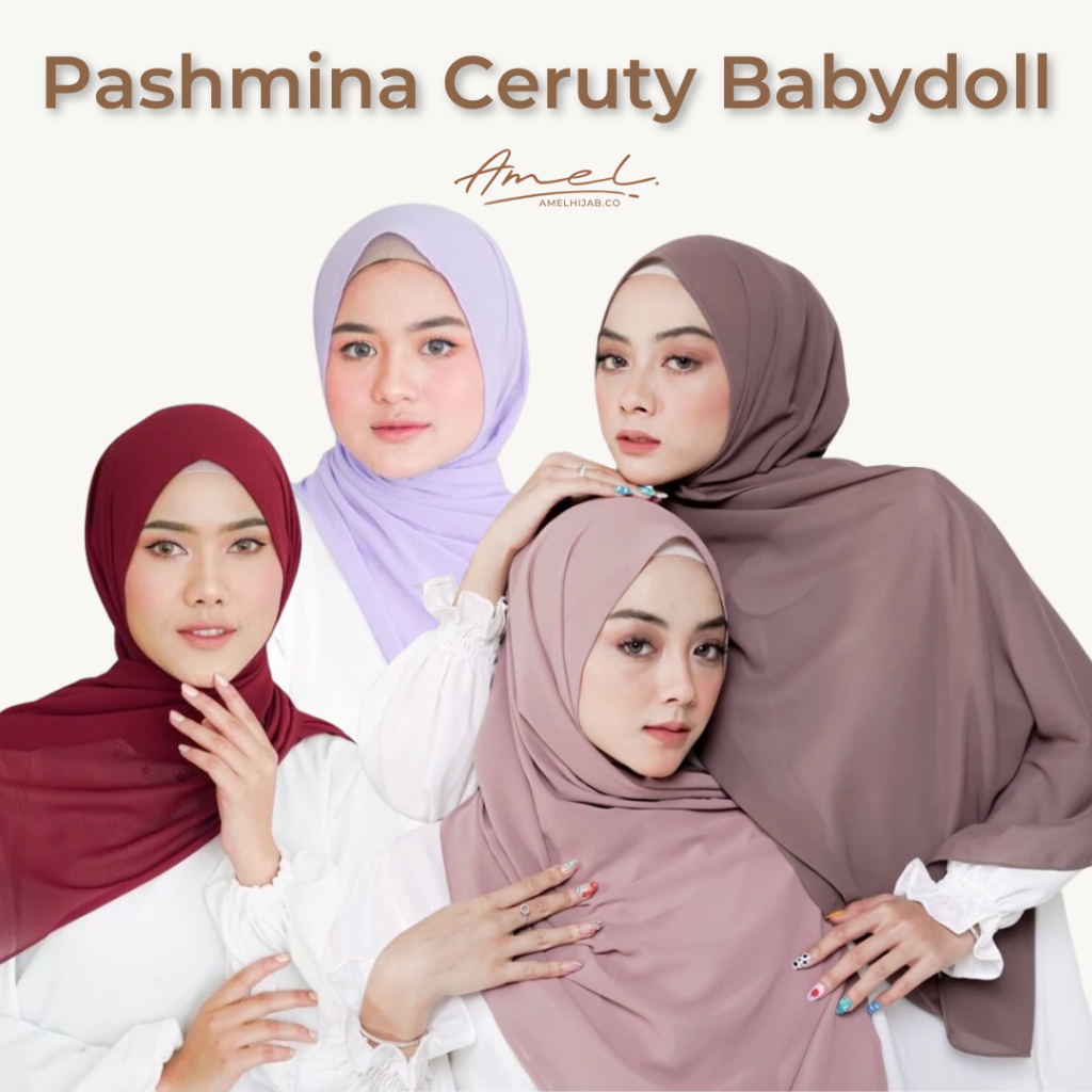 PASHMINA CERUTY BABY DOLL POLOS/PASHMINA CERUTY INSTAN IMPORT