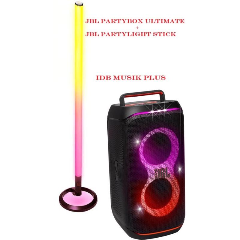 Paket Speaker JBL PartyBox Ultimate + JBL PartyLight Stick Original