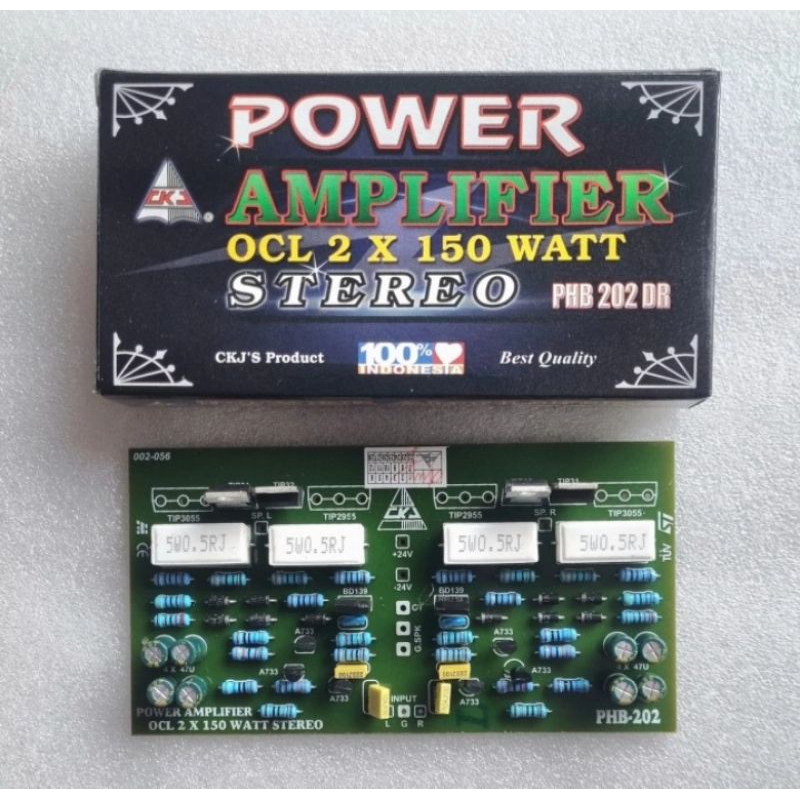 Kit Driver Power Amplifier OCL 2 X 150W CKJ PHB202