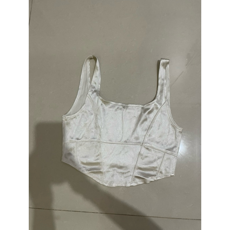 satin corset top