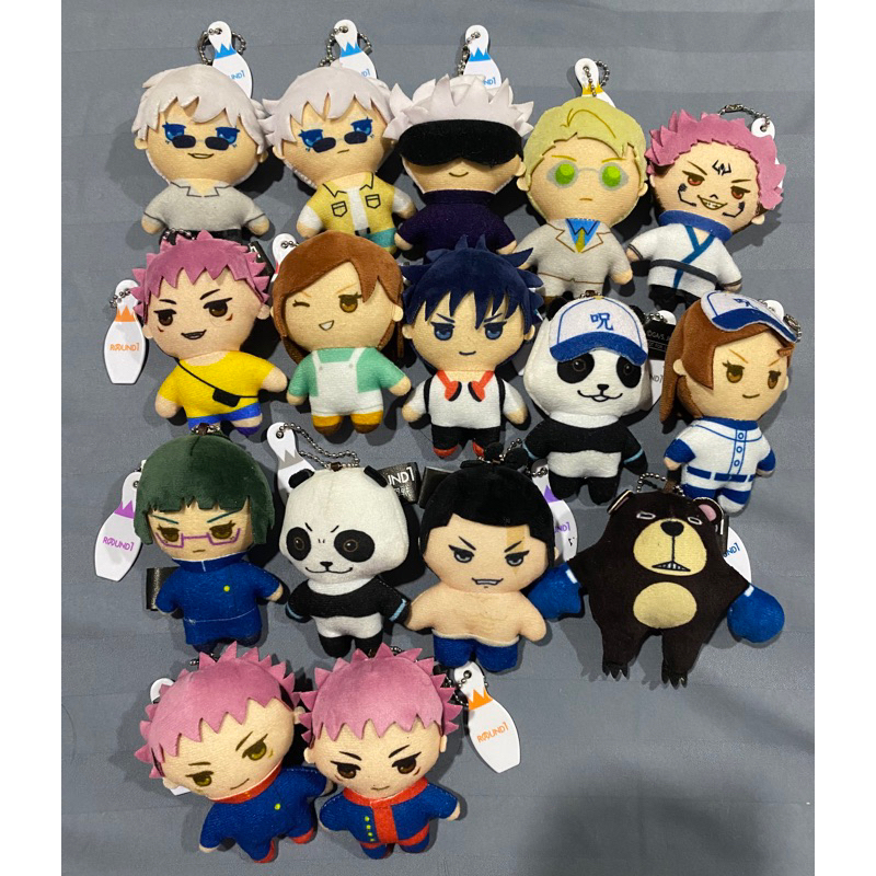OFFICIAL PLUSH plushie Jujutsu Kaisen boneka JJK Round 1 keychain Aoi Todo Gojo Satoru Yuji Itadori 