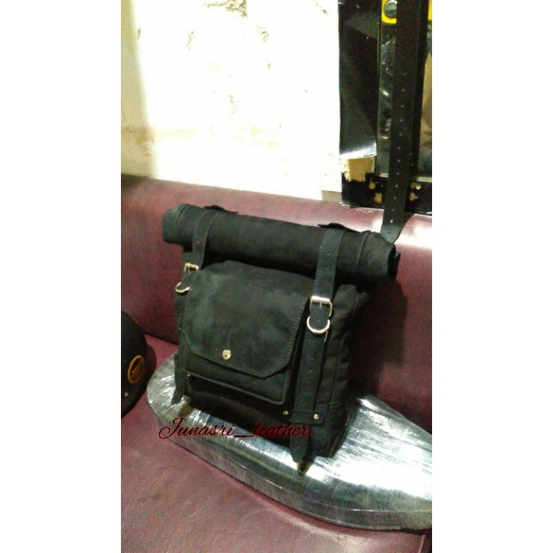 side bag motor roll top kulit