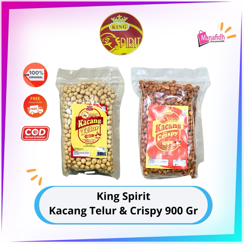 

King Spirit Kacang Telur & Kacang Crispy 900Gram