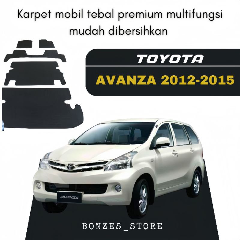 karpet mobil toyota avanza 2012 2015 fullset karpet karet matras tebal premium