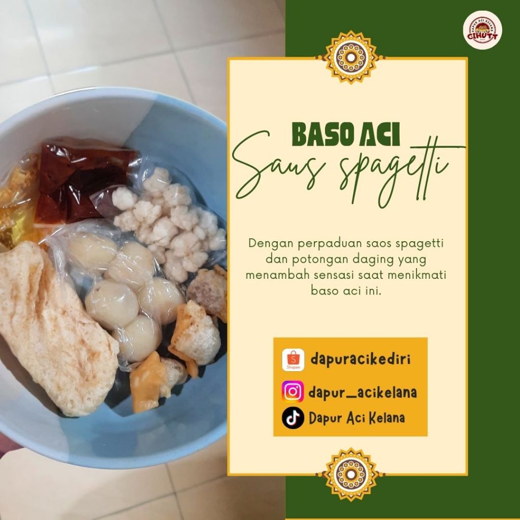 

BASO ACI SAUS SPAGHETTI KHAS KEDIRI