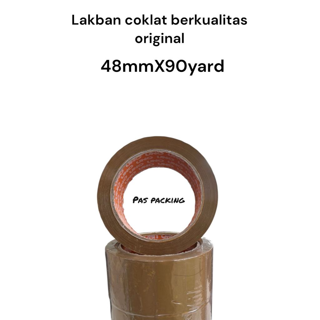 

1pcs lakban COKLAT 45mmX90yard termurah berkualitas original sangat kuat sangat lengket