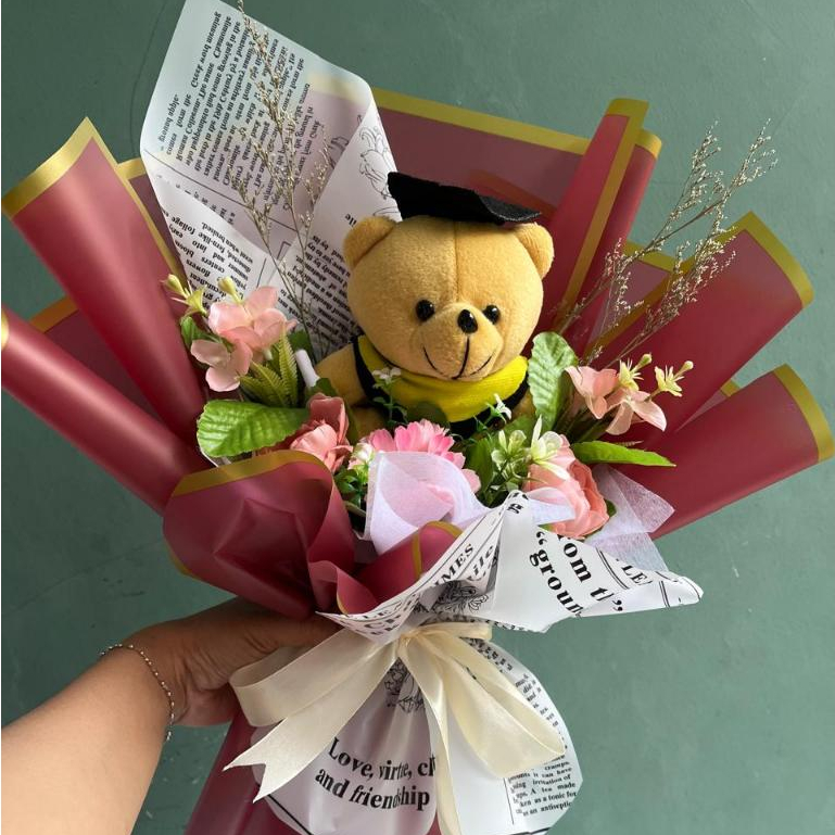 Bucket Wisuda sekolah Buket Boneka pria dan wanita Dolls