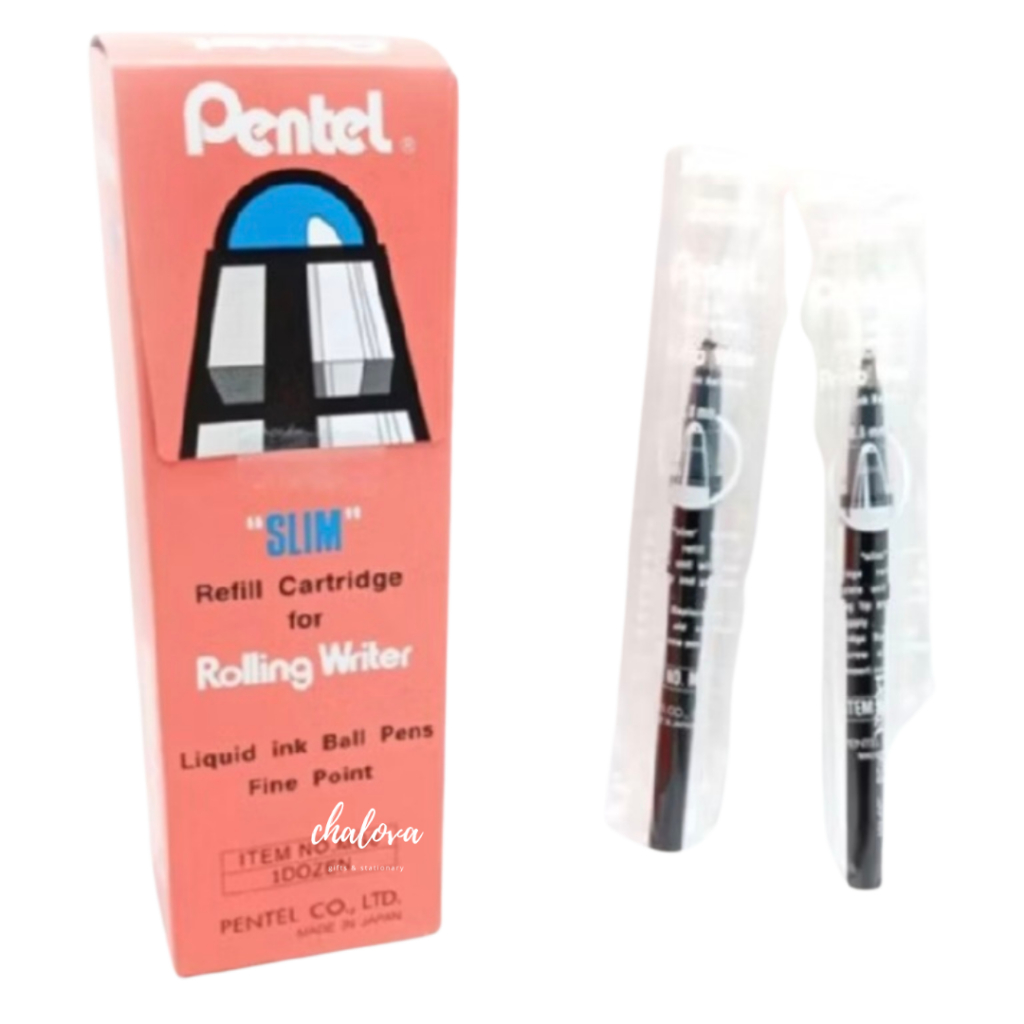 

[PCS] REFILL BOLPOIN PENTEL HITAM MG8 / ISI BOLPEN / TINTA BOLPEN / TINTA PEN / REFILL PENA