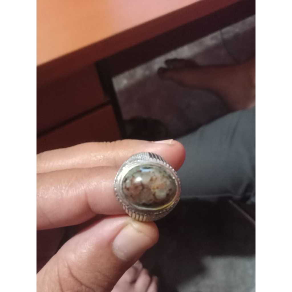 Batu Cincin Akik Lumut Suliki, Ring Titanium
