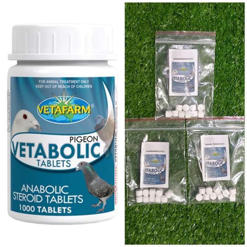 VETABOLIC TABLETS VETAFARM HARGA PERBUTIR ECERAN SUPLEMEN PEMBENTUKAN OTOT TULANG MERPATI