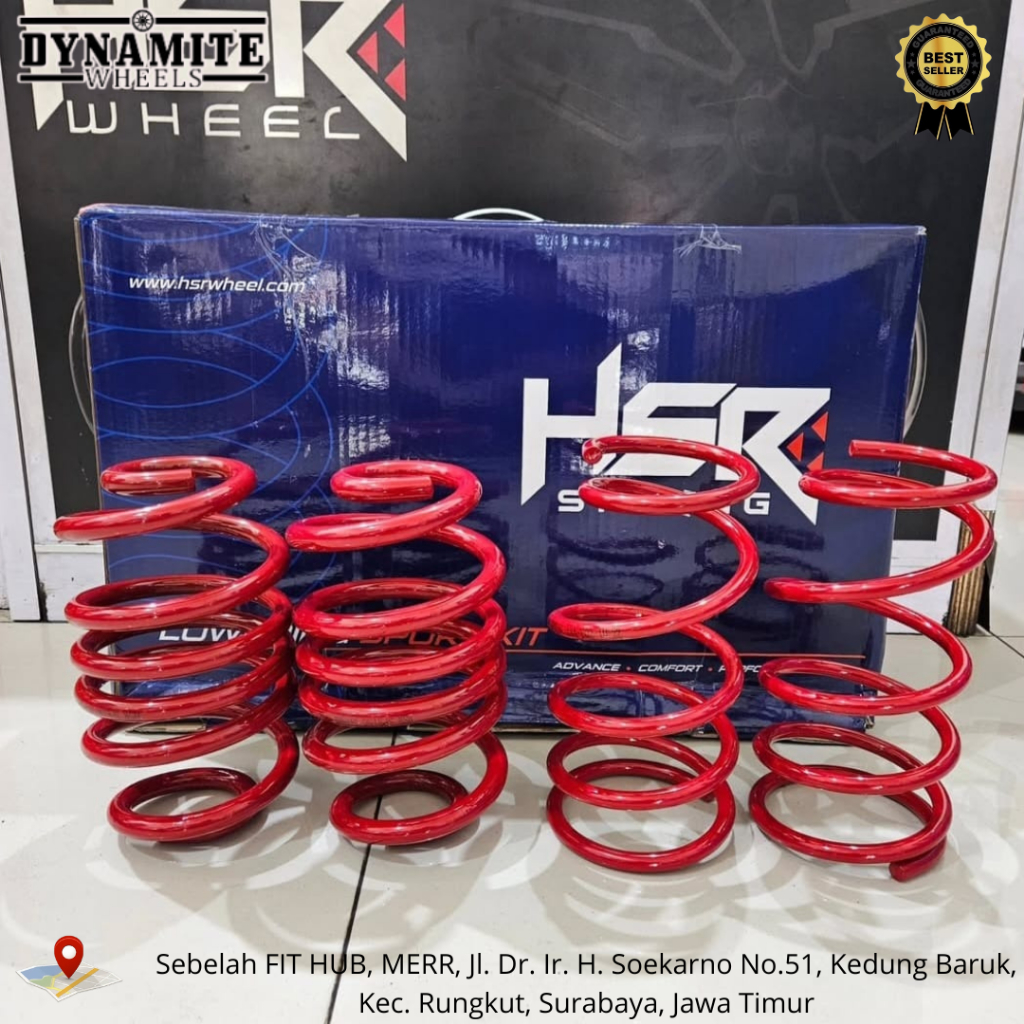 LOWERING KIT HSR RED RUSH/TERIOS DI BAWAH 2017|PER CEPER MOBIL TERIOS RUSH