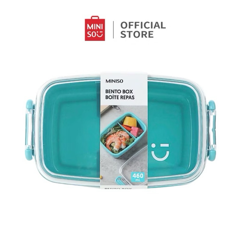 COD BALI MINISO Portable Bento Box (460mL) Kotak Makan Miniso Kotak Nasi Lunch Box Miniso