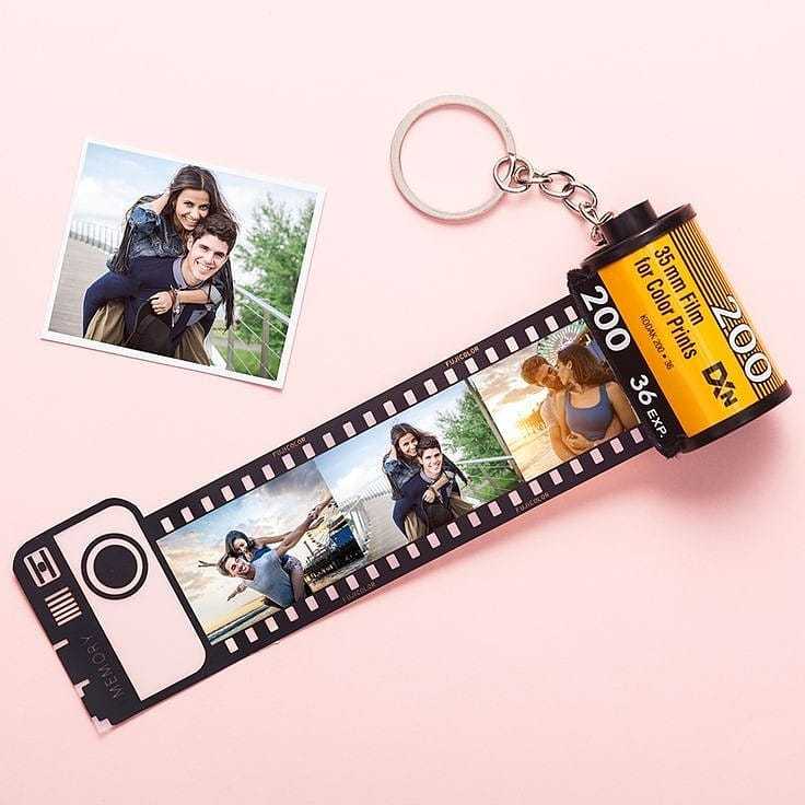 Roll Film Custom Gantungan Kunci 10 foto Valentine's / Kado Gantungan Roll Film / Kado Ulang Tahun