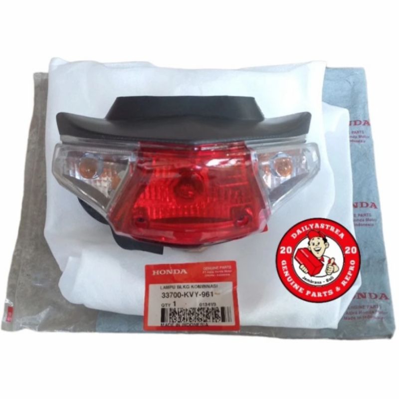 STOPLAMP LAMPU STOP ASSY BELAKANG HONDA BEAT KARBU KARBURATOR ORIGINAL ORI AHM 33700-KVY-961