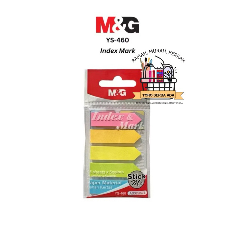 

Index Memo M&G 5 Warna 100 Lembar Notes