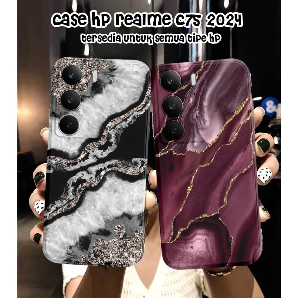 Case procamera untuk hp Realme c75 c75x Silicon motif (2127)