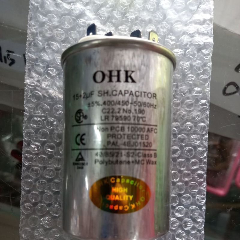 Kapasitor Ac 15+2 mikro farad