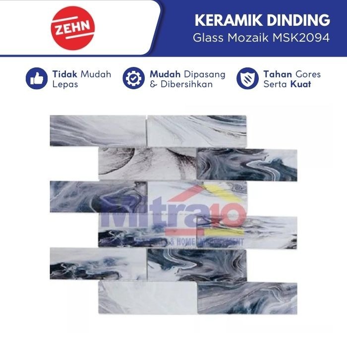 ZEHN GLASS MOSAIC MSK2094 300X300X6MM
