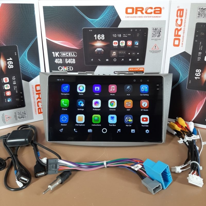 HEAD UNIT ANDROID ORCA ERTIGA 2012 - 2017 ANDROID 9 INCH ORCA RAM 4/64 GB INCELL BLACK SCREEN ANDROI