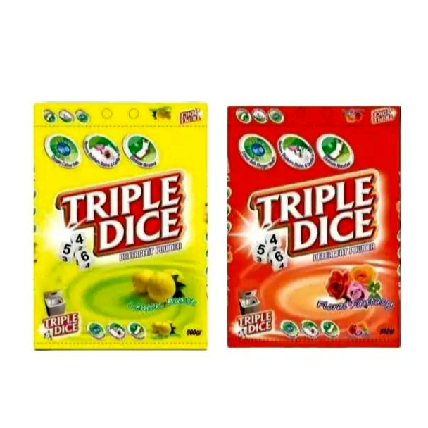 TRIPLE DICE Detergent Powder Deterjen Bubuk 800gr