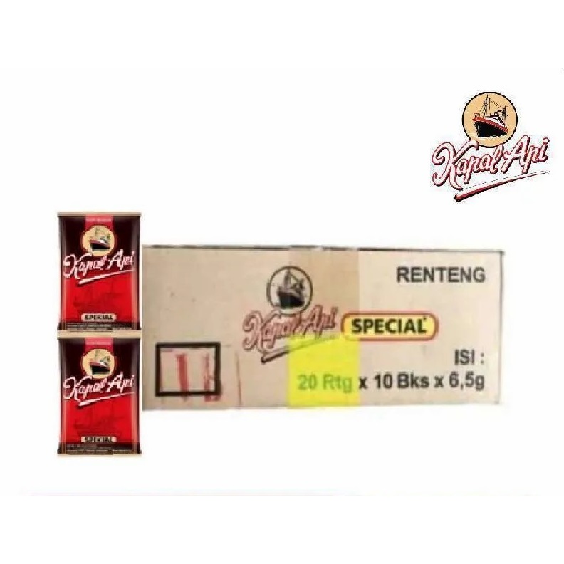 

Kapal Api Special Tanpa Gula 1 Karton [20x 10x6 gr]