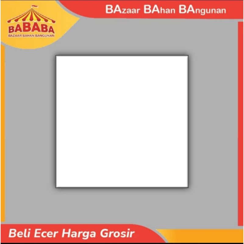 KERAMIK LANTAI 50X50 PUTIH POLOS GLOSSY MCC