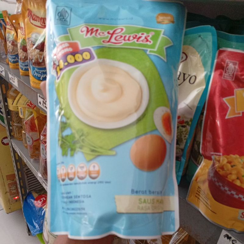 

Mclewis saus mayo rasa original UK 1kg