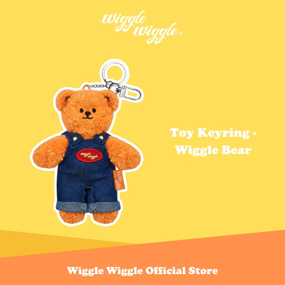Wiggle Wiggle Toy Keyring Wiggle Bear Keychain Gantungan Kunci Boneka Korea