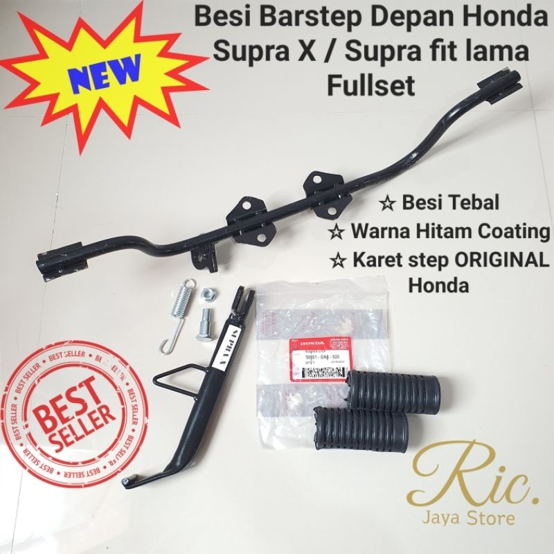 besi barstep step depan Supra x Supra fit lama karet step ORIGINAL HONDA