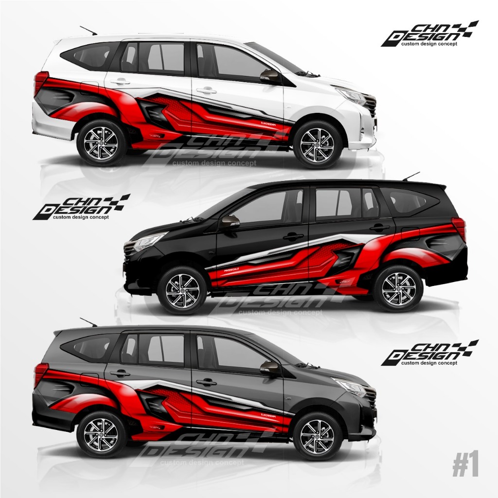 CLY01-STIKER DECAL MOBIL CALYA & SIGRA