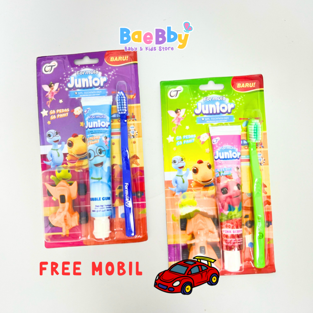 Sikat Gigi Anak Pasta Gigi FREE Mainan [Formula Junior]