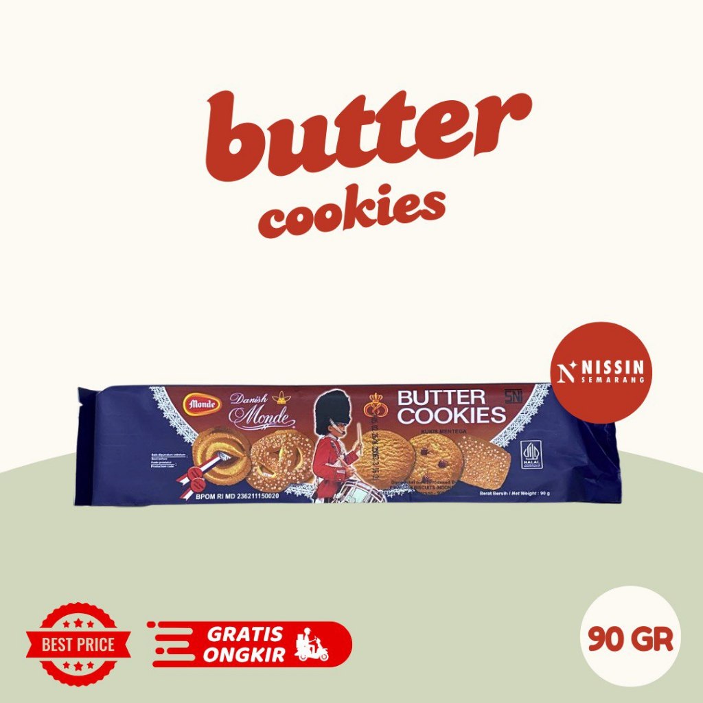 

MONDE BISKUIT BUTTER COOKIES MINI 90GR