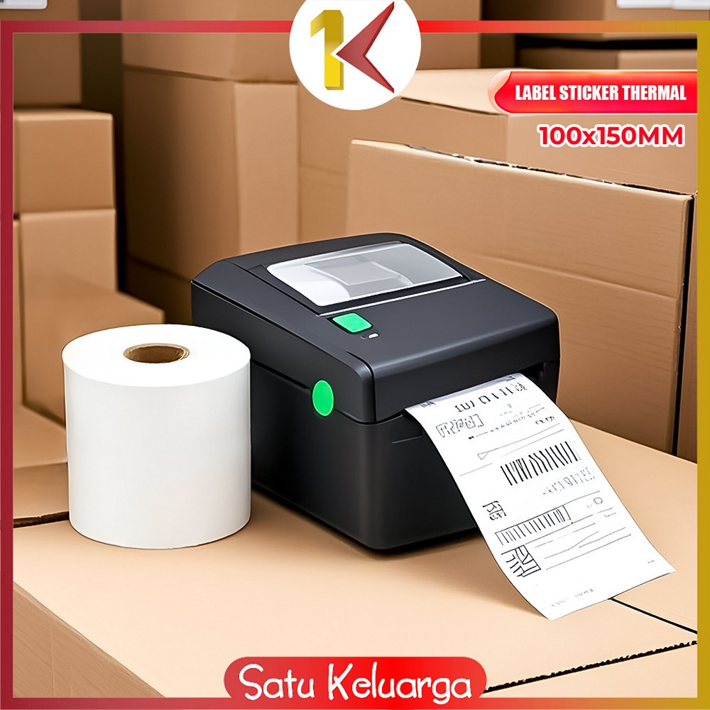 

SK-A72 Label Sticker Thermal 100x150 MM Isi 500 LEMBAR / Kertas Stiker Resi Label Barcode / Kertas Thermal Kertas Printer