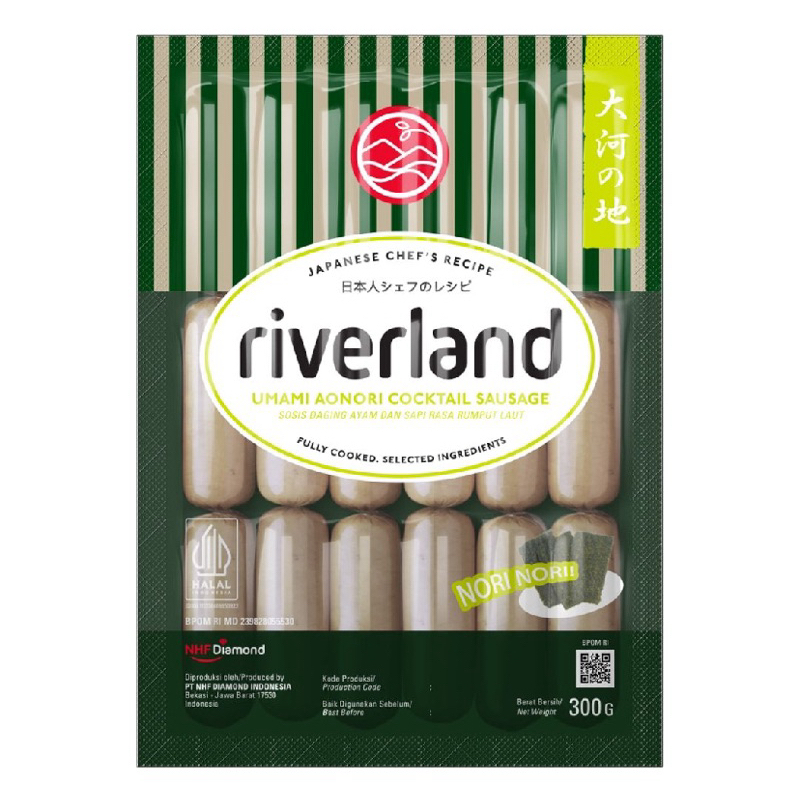 

Riverland Umami Aonori Cocktail Sausage sosis 300gr
