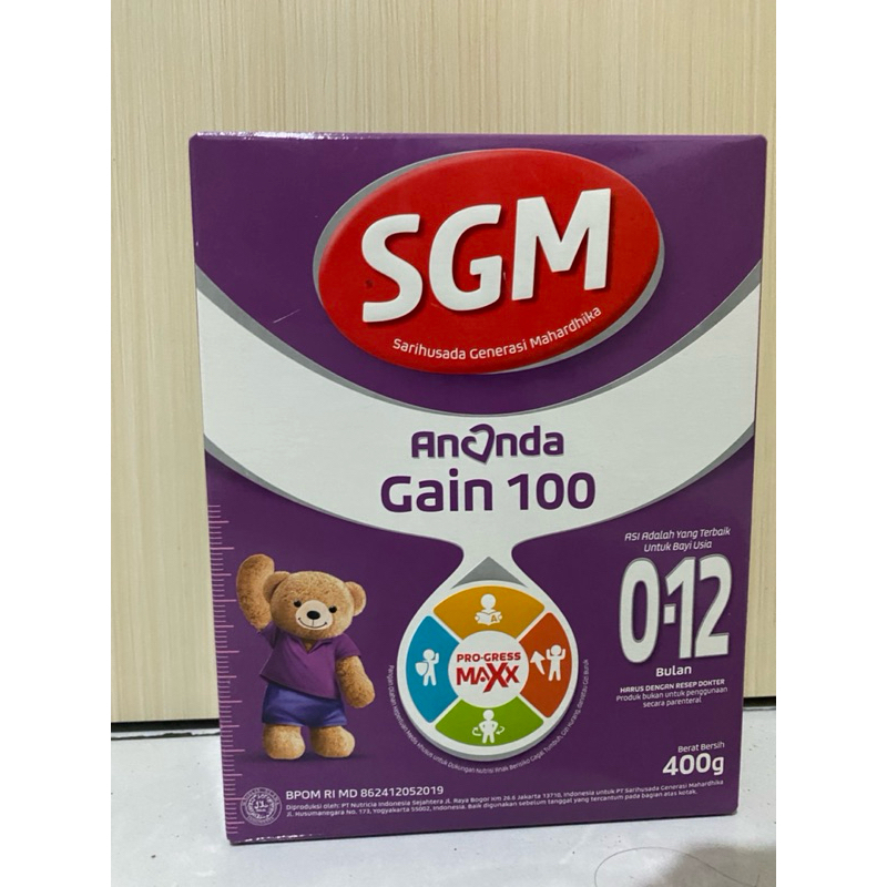 

SGM ANANDA GAIN 100 (400gr)