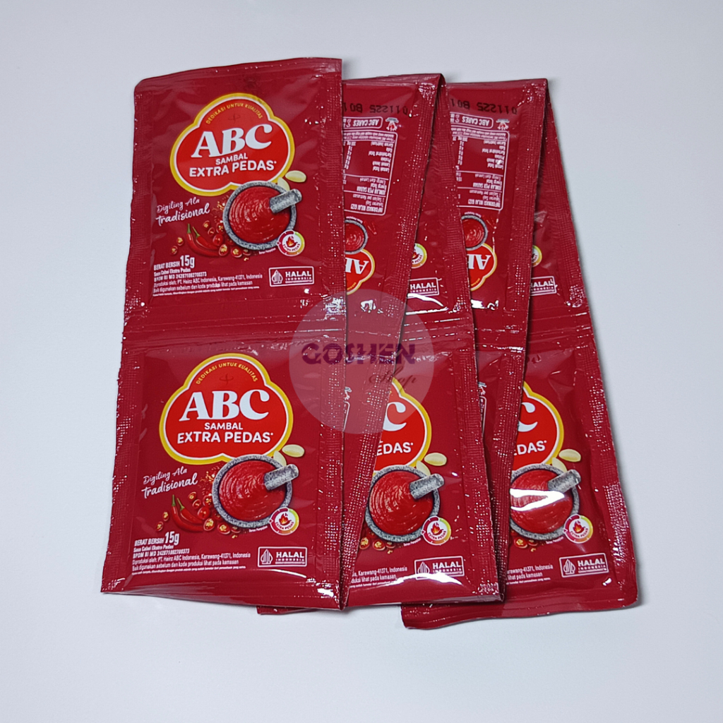 

Saos Saus Sambal Extra Pedas ABC Isi 10 pcs