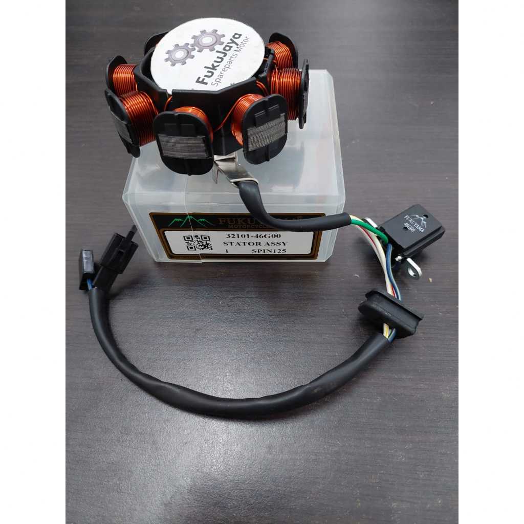 Fukuyama Stator Assy Comp 8 Spull Spul Spool + Pulser Suzuki Spin 125 (32101-46G00) - Fukujaya Spare