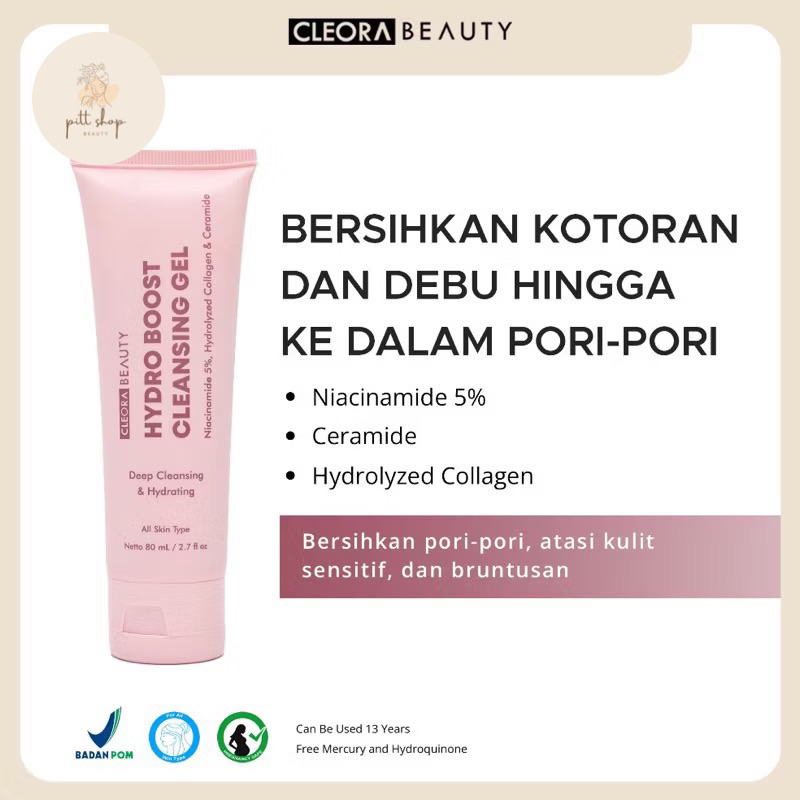 CLEORA Hydro Boost Cleansing Gel - Cleora Beauty Face Wash 80 ml