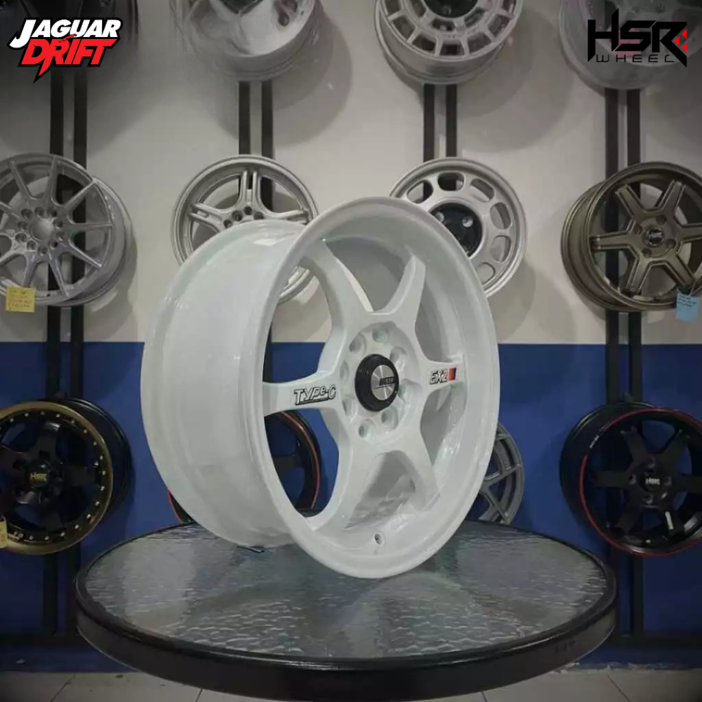 Jual Velg Mobil Racing Murah Ring 15 Untuk Mobil Jazz, Swift, Avanza Pelek X01 R15 Warna Putih